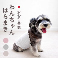 わんちゃん はらまき 腹巻き 温活 冷房対策 フリーサイズ 5-30キログラム 日本製 enone エノネ