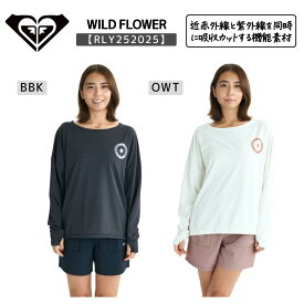 ROXY（ロキシー）WILD FLOWER レディース 2025春夏モデル 水着 ラッシュガード サーフィン RLY252025