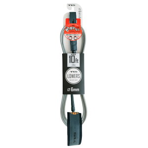 TLS�i�c�[���X�j ���[�V���R�[�h LOWERS LEASH 10ft 6mm �����O�{�[�h �j�[�G �yLOWERS-10K�z