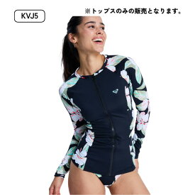 【SALE】ROXY（ロキシー）LS ZIP LYCRA レディース 2026春夏モデル 長袖 ジップアップラッシュガード サーフィン 【ERJWR03898】