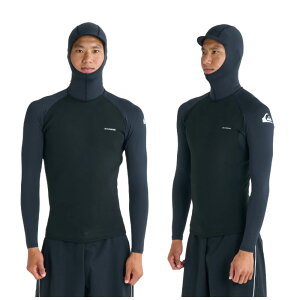 QUIKSILVER�i�N�C�b�N�V���o�[�j0.5mm EVERYDAY SESSIONS LS WATER HOODY 2026�t�ă��f�� �����Y �^�b�p�[ �t�[�h�t�� ���� ���b�V���K�[�h �T�[�t�B�� �}�����X�|�[�c ���O���΍� QWT261711