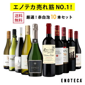 ワインセット ENOTECA パーティーパック(赤 白 泡 ワイン10本) PP7-2　グルメ大賞2018「ワインセット」部門受賞！ ミックス MIX 飲み比べセット 店長おすすめ