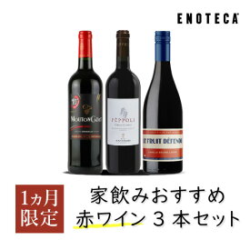 エノテカ ワインセット 家飲みおすすめ赤ワイン3本セット KK6-3 [750ml x 3] ワイン 飲み比べ 【AM9時迄最短当日出荷】
