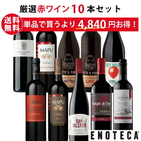 エノテカ ワイン専門店のイチオシ！エノテカ厳選赤ワイン10本セット PA8-1 [750ml x 10] ワイン ワインセット 飲み比べ 送料無料【AM9時迄最短当日出荷】