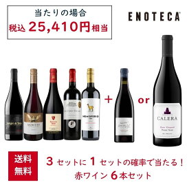 【送料無料】エノテカ 3セットに1セットの確率で当たる！赤ワイン6本セット RG3-1、RG3-2 [750ml×6] ワイン ワインセット ワインくじ ワインガチャ 飲み比べ