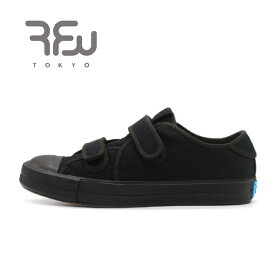 【SALE/正規品】RFW サンドウィッチ スニーカー メンズ レディース 黒 ブラック 靴 シューズ ローカット ベルクロ ストラップ バルカナイズ サステナブル リサイクル 快適 リズム アールエフダブリュー 定番 R-2212273 SANDWICH-LO STRAP PET BLACK 送料無料