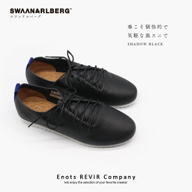 【正規品】SWAANARLBERG スワンアルバーグ シューズ レディース　レザーシューズ LACE UP SHOES SW-L01-L01-SH SHADOW ブラック 送料無料