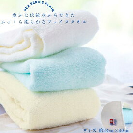 フェイスタオル 今治タオル sea plain ヘアドライタオル 赤ちゃん 日本製 ふわふわ 男の子 女の子 小学生 カラー おしゃれ 還暦 吸水 吸水性抜群 キッズ 個包装 高級 国産 コットン100 子供 引っ越し挨拶 スポーツ サウナ 銭湯 ギフト