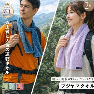 P10倍 10日 2枚セット 登山タオル 日本製 フジヤマタオル アウトドアタオル 速乾 軽量 コンパクト 吸水 …