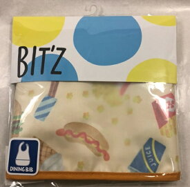 ☆★送料込み★☆【BIT'Z 】ビッツ　ベビー食事用エプロン　CR　ホットドック/ジュース/ポテト/アイス男の子/女の子/クリーム/入園準備品/80-95cm