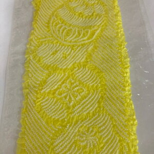 送料無料++お子様用 正絹帯揚げ+++和/正絹 つまみ細工(花と毬) キイロ/七五三 着物 3歳祝い着に /単品/礼装用/ /小物/子供 女の子 女児 春秋冬用