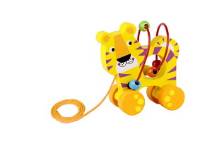 楽天市場 トーキートイ Tookytoy 数量限定 パッケージ不良の為送料無料 ビーズ プル アロング とら ぞう らいおん ビーズコースターのついたのプルトイ あんさんぶる