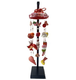 新商品　初節句の御祝に/お雛様　つるし飾り(スタンド付き)/お祝い熨斗対応/桃の節句/初節句/お誕生日/コンパクトサイズ