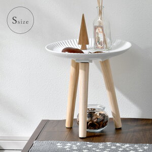 サイドテーブル 丸 おしゃれ 北欧 木製 幅30cm 白 ホワイト 可愛い アンティーク モロッコ インテリア 雑貨 天然木 スリム ミニテーブル 一人暮らし ソファテーブル ナイトテーブル ラウンド