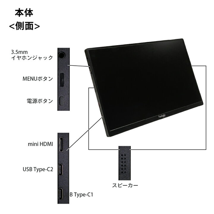 楽天市場】【楽天5冠達成】 モバイルモニター FunLogy Mobi.2 軽量650 