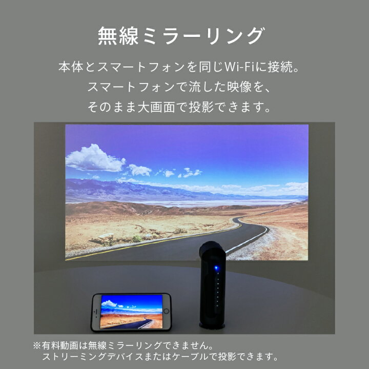 楽天市場】【楽天5冠達成!】【送料無料】 モバイルプロジェクター 