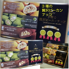 3種類の贅沢ピーカンナッツ キャラメル味 抹茶 ココア サロンドロワイヤル 104g(13g×8袋)