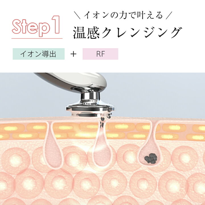 楽天市場】「 EMS&光エステ｣美顔器 ems ラジオ波 超音波美顔器 LED 光 
