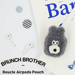 ROMANE Bunny Boucle AirPods Pouch AirPods case �G�A�[�|�b�Y�|�[�` �f�W�^���A�N�Z�T���[ �u�[�N�� ���}�l �o�j�[