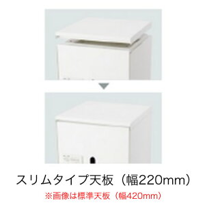 神栄ホームクリエイト 宅配ボックスオプション スリムタイプ天板 幅220mm SK-CBX-T2-WC ※天板のみの販売はできません
