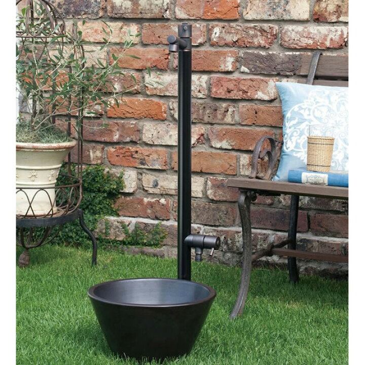 楽天市場】オンリーワン 水栓柱 ジラーレW ブラックブロンズメッキ2  