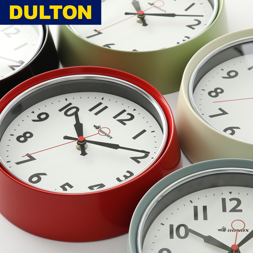 ダルトン DULTON 掛け時計 時計 ウォールクロック 直径21cm コンパクト シンプル レトロ アメリカンヴィンテージ調 S426-207