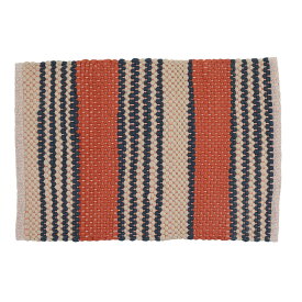 ダルトン DULTON コットン チンディ ハーフ ラグ COTTON CHINDI HALF RUG TERRACOTTA/NAVY 900×1300 RN-0529-130TN TERRACOTTA/NAVY