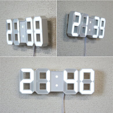 楽天市場 正規品 デジタル時計 Triclock トリクロック 寝室用 シンプル 置き時計 おしゃれ デジタル リビング用 北欧風 子ども部屋用 壁掛け 時計 Led時計 日本ポステック 暗闇に数字が浮かぶ 寝室に最適なスタイリッシュなledデジタル時計 Youtube ゲーミング Entotsu