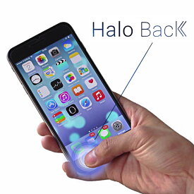 iPhone用「戻るボタン」追加機能付き強化ガラス保護シート Halo Back ヘイローバック iPhone6Plus＆6sPlus用(日本ポステック)
