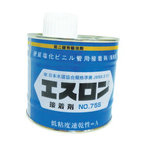 エスロン接着剤 No.75S 500g 塩ビ管用 積水化学工業 セキスイ SEKISUI 配管 VP VU VM 耐火VP ACドレン 水道 下水 農水 排水 通気 通信ケーブル保護管 空調ドレン バラ売り ケース