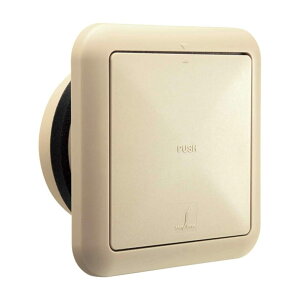 室内用給気口 口径 100φ プッシュ式 色 ベージュ 更科製作所