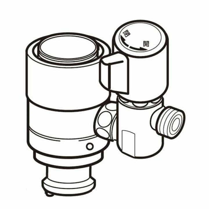 楽天市場】ナニワ製作所 NSP-SXP8 シングル分岐水栓 浄水器 食洗器 