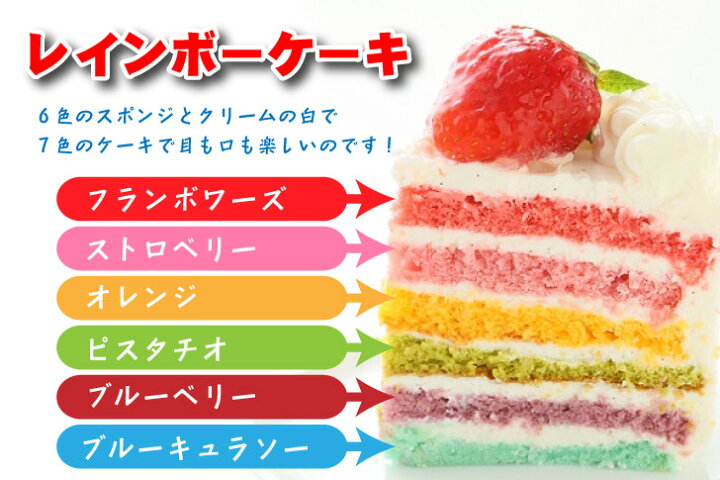 楽天市場 レインボーケーキ6号 18ｃｍ サイズ ２個セット誕生日ケーキ お誕生日ケーキ バースデー ケーキ ホールケーキ ホール いちご 大人 子供 サプライズ レインボー 虹 色 サプライズ かわいい 可愛い おしゃれ スイーツ ひな祭り バレンタイン 22 お菓子工房