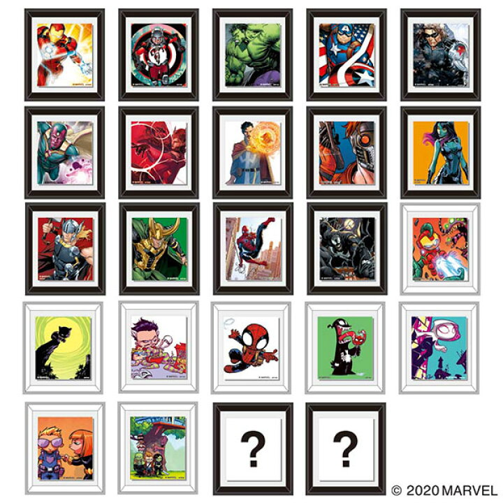 楽天市場】【クーポン対象】 MARVEL COLLECTION フレームマグネット 24 