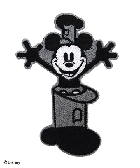 楽天市場 Disney Collection ワッペン ミッキー90 グレー ディズニー ステッカー アイロン シール キャラクター Entre Square アントレスクエア