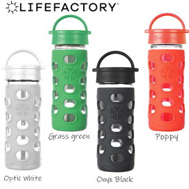 【ポイント10倍】水筒 LIFEFACTORY ライフファクトリー グラスボトル クラシックキャップ 350 ガラスボトル お出かけ エコ 飲み物 アウトドア 行楽 おうち キャンプ 雨 フェス お散歩 通勤 通学 【strgs】