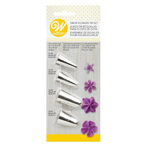 ySALEN[|Ώہz Wilton EBg `bv Zbg hbvt[ 4PC DROP FLOWERS TIP SET  v[g Mtg