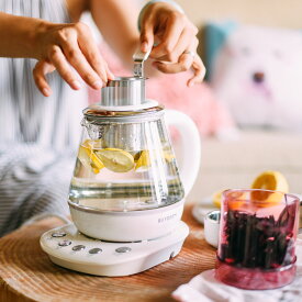 【ティーポット】ガラスポット　1.0L　ガラスケトル　お茶　　　簡単　ほったらかし　美味しい　健康　紅茶　薬膳ティー　薬膳茶　BUYDEEM　バイディーム　薬膳ポット　ガラスポット　ケトル　紅茶　ローズヒップ　梨の皮