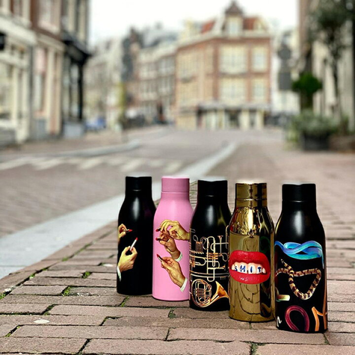 楽天市場 正規輸入品 ボトル Pink Lipsticks Toiletpaper トイレットペーパー Seletti セレッティ ステンレスボトル 水筒 持ち運び ピクニック ランチ 飲料 ドリンク 雑貨 アウトドア デザイン グラフィック アート かわいい おしゃれ キャンプ フェス お散歩 通勤