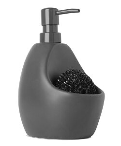 【クーポン対象】 ソープディスペンサー ジョーイキッチンポンプ スクラビー チャコール umbra アンブラ ディスペンサー ハンドソープ ソープ 洗剤 キッチン 詰め替え ボトル 容器 ポンプ 洗