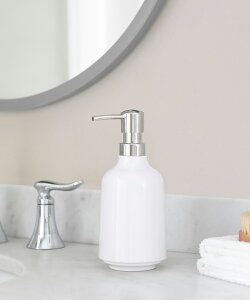 【クーポン対象】 ステップ ソープポンプ ホワイト バス ポンプ 石鹸 ハンドソープ ボディソープ シャンプー コンディショナー Umbra アンブラ 【日本正規代理店】