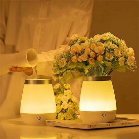 テーブルランプ、USB充電暖かい花瓶の装飾、ダイニングルームのリビングルームの装飾テーブルランプの寝室のベッドサイドナイトライト 英語バージョン取り扱い説明書