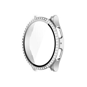 Samsung Galaxy Watch7 40mm/44mm �N���A �P�[�X �V���v���� PC&�����K���X ��ʕی� 2�d�\�� �J�o�[ CASE ���C���X�g�[�� ���炫�� �ϏՌ� �ȒP���� �J�b�R���� �}���`�J���[ �y�� �l�C �������� ������