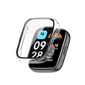 Redmi Watch 3 Active �N���A �P�[�X �E�F�A���u���[���E�X�}�[�g�E�H�b�` �V���v���� �v���X�`�b�N�� PC&�����K���X ��ʕی� 2�d�\�� �J�o�[ CASE �ϏՌ� �ȒP���� �J�b�R���� �}���`�J���[ �y�� 