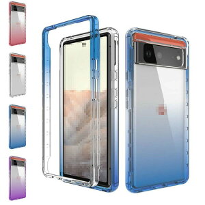 Pixel6/Pixel6 Pro �N���A �P�[�X �O���f�[�V���� �ϏՌ� �V���v�� �ϏՌ��P�[�X/�J�o�[ �ی�P�[�X �N���A�P�[�X �Ռ��z�� Google �O�[