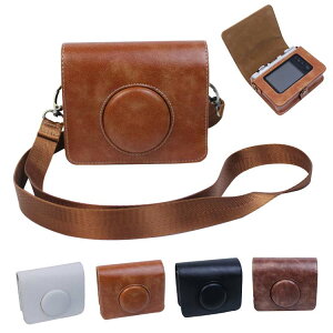 FUJIFILM instax mini Evo �P�[�X �J�o�[ �V�����_�[�X�g���b�v�t�� PU���U�[ ���f�B�[�X �����Y ���|�� �J�����o�b�O �����Y�J�o�[�t��