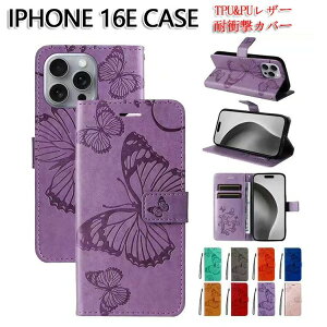 Apple iPhone 16e �P�[�X �J�o�[ �蒠�^ TPU&PU���U�[ ���z�^ ������� ����h�~ �֗� ���p �X�^���h�@�\ �J�[�h���[ �l�C �y�� �^��