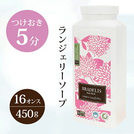 【今だけ送料無料★超得クーポン配布中!】 下着用洗剤 浸け置き5分 ブラデリス ランジェリーソープ 450g(約90〜180回) おしゃれ着洗い おしゃれ着洗剤 洗濯洗剤 ギフト16オンス ブラデリスニューヨーク ブラデリス洗剤