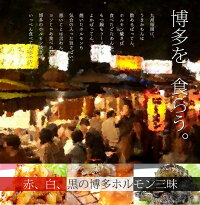 白、赤、黒!秘伝の焼ダレで和えて焼くから香ばしい!博多ホルモン焼!