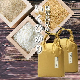 米 いくひかり[おにぎり、お弁当に最適！][コシヒカリの孫]鹿児島県産 10kg[5kg×2][令和5年産] 玄米、胚芽米、分づき米、白米。分つき米は健康米。イクヒカリ10キロ（5キロ毎に分づき承ります）出荷日精米 【送料無料（一部地域を除く）】 お祝い 父の日 プレゼント